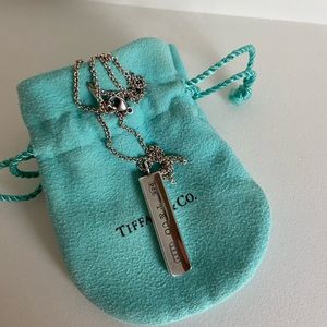 Authentic Tiffany 1837 Bar Necklace